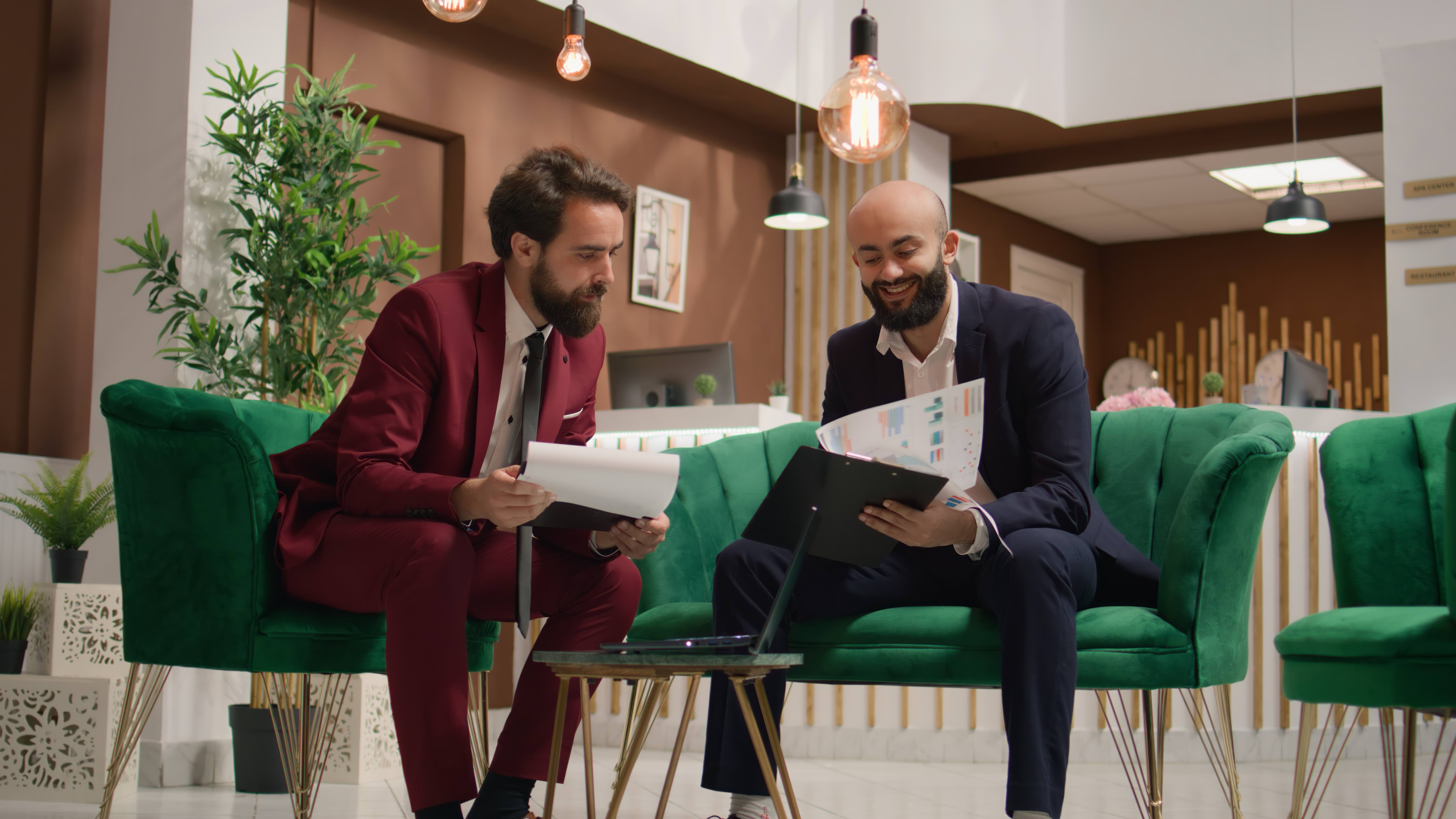 Small business owner managing operations